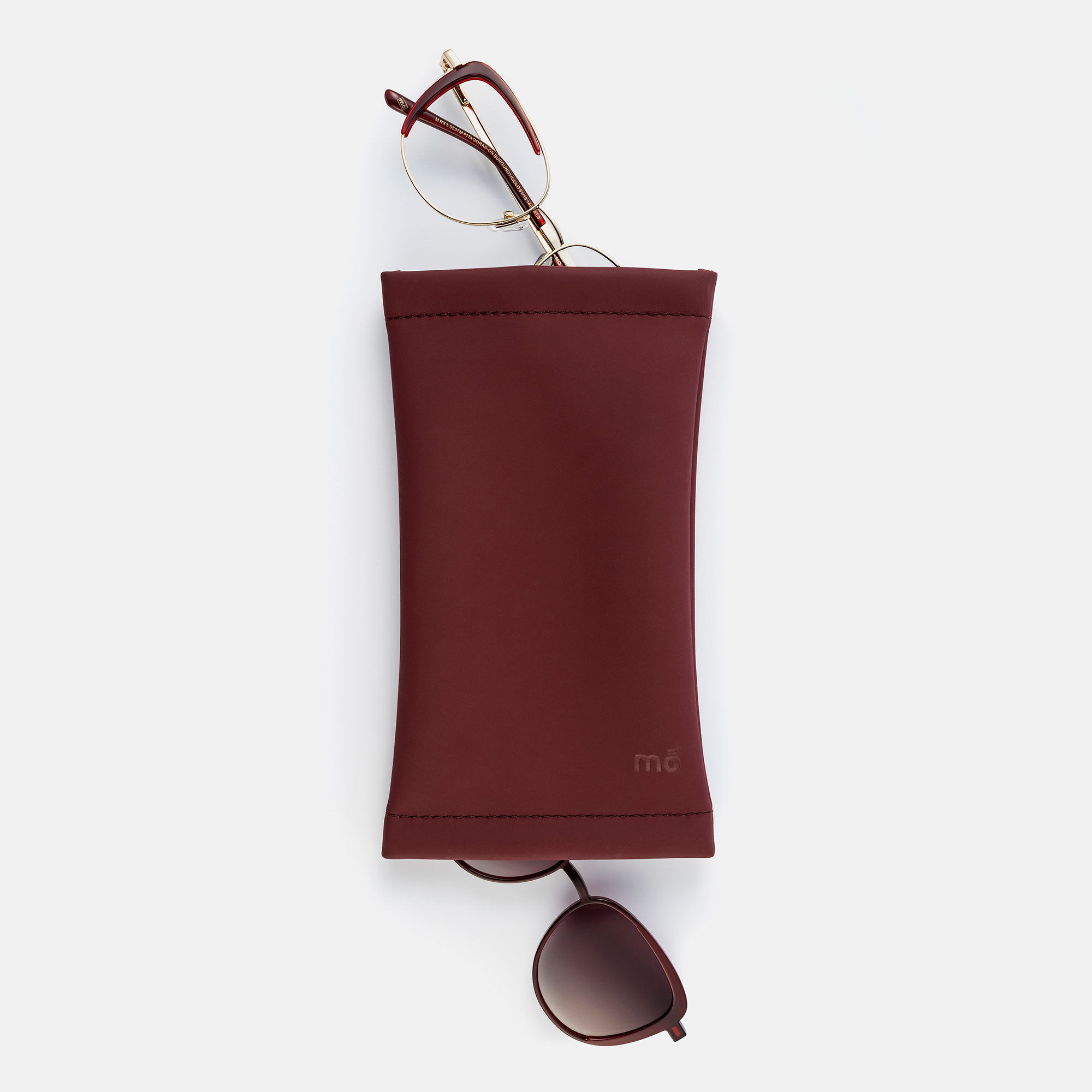 POUCH DOBLE BURGUNDY