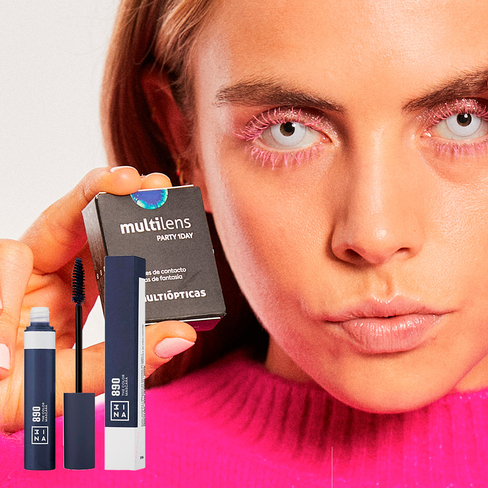 pack multilens party white eyes x the color mascara azul marino, , large image number 0