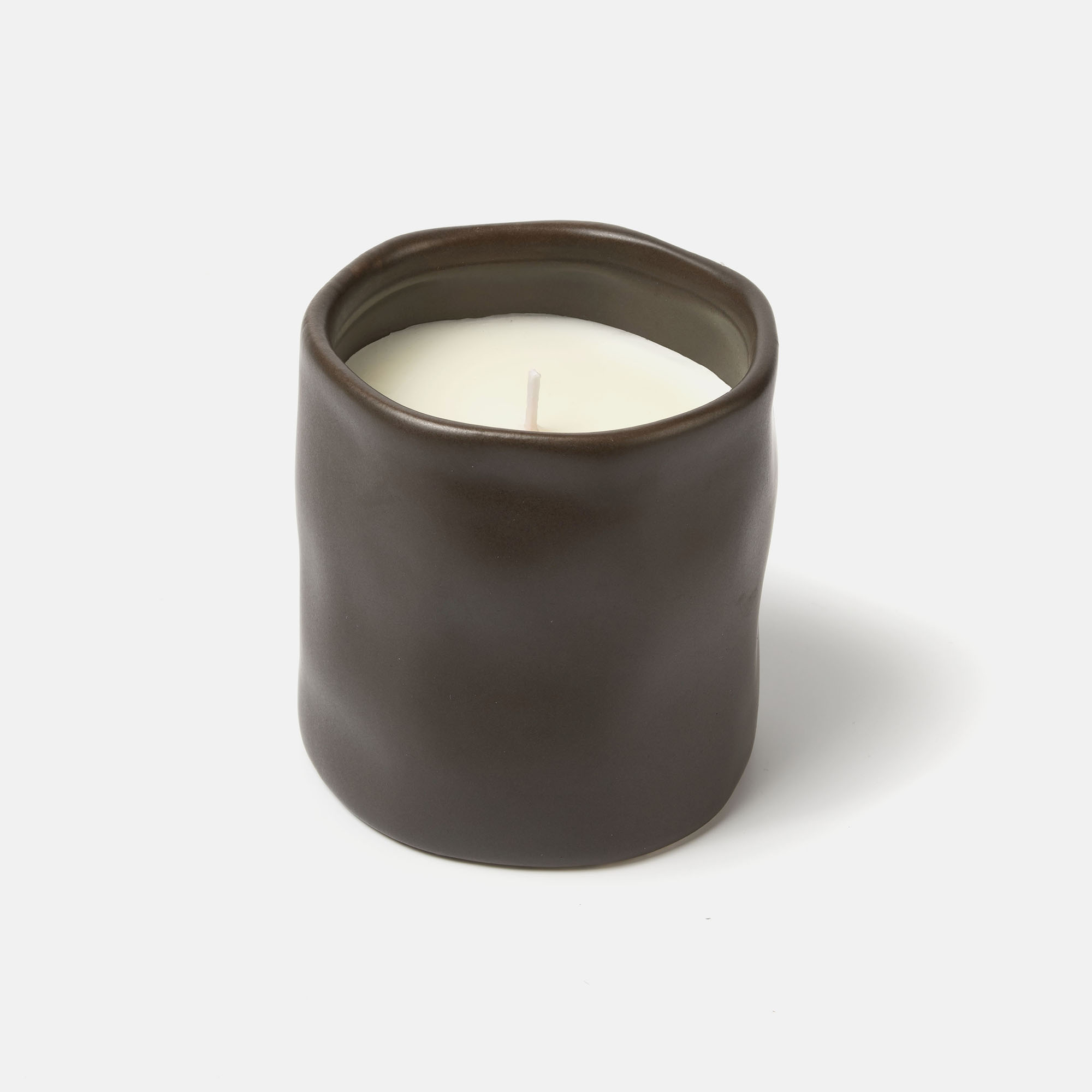 VELA ASIMETRICA DE CERAMICA MO STUDIO II BROWN, , large image number 1