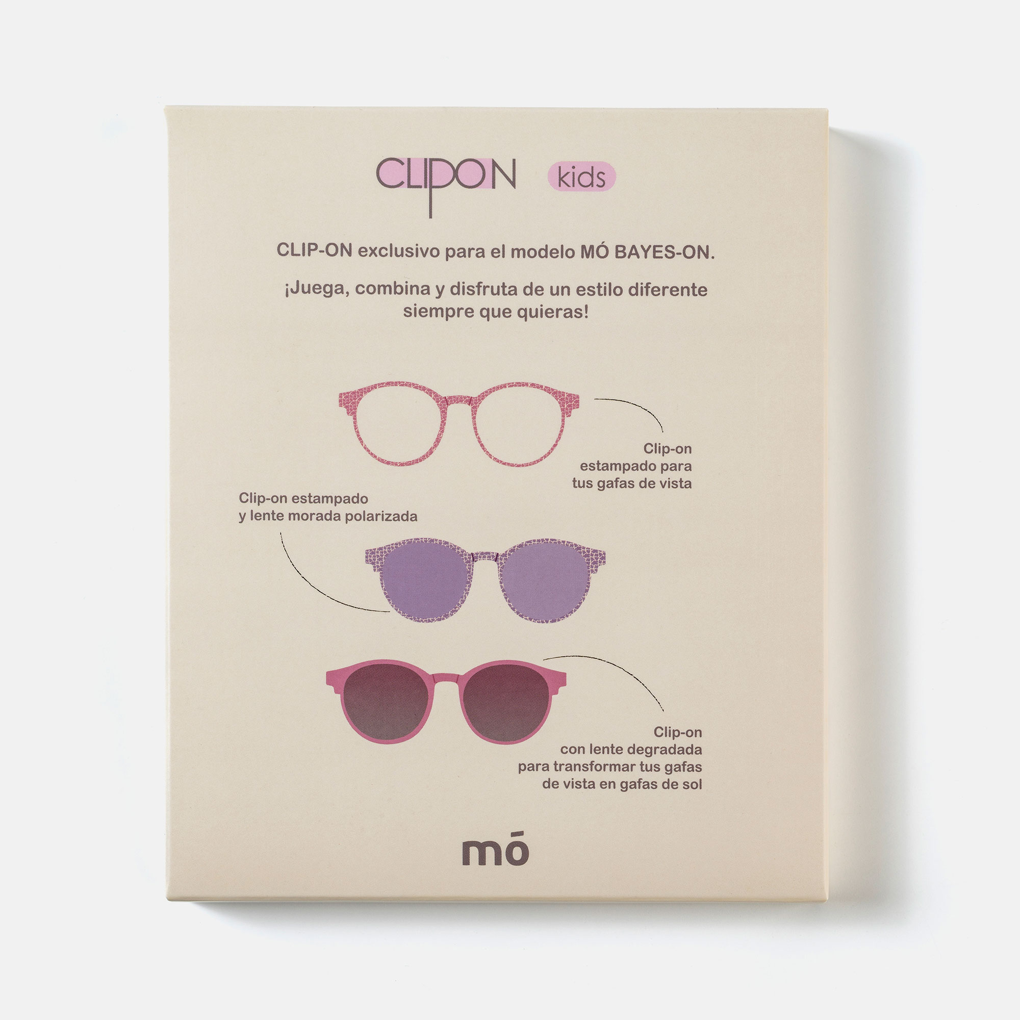 PACK 3 CLIP-ON 0079M BAYES-ON PINK/PURPLE/SHINY 45/16  CAT.1, , large image number 2