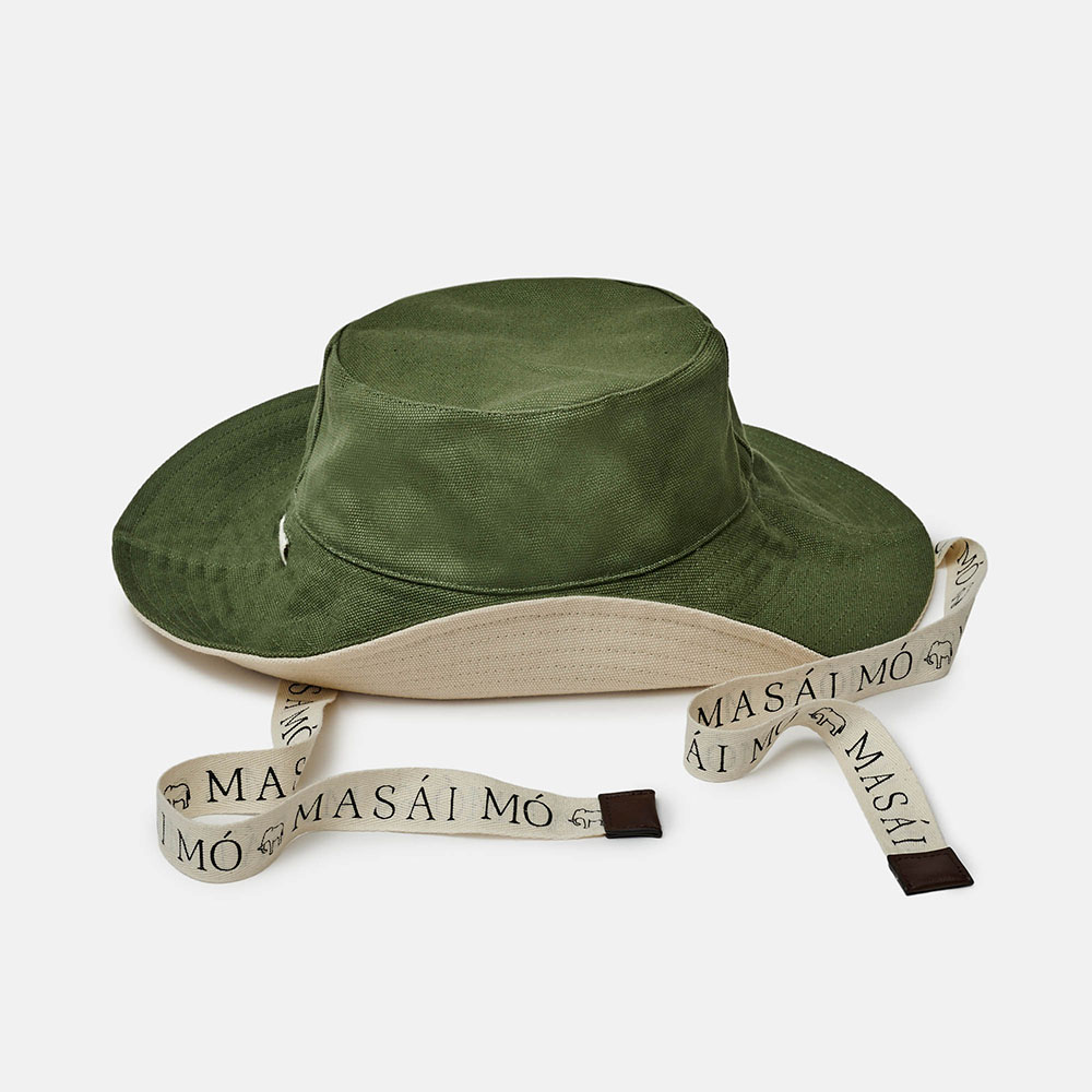 GORRO REVERSIBLE MASAI BEIGE/VERDE, , large image number 1