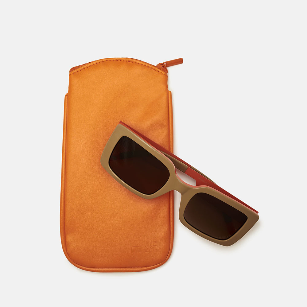 POUCH FLOW BEIGE Y NARANJA, , large image number 1