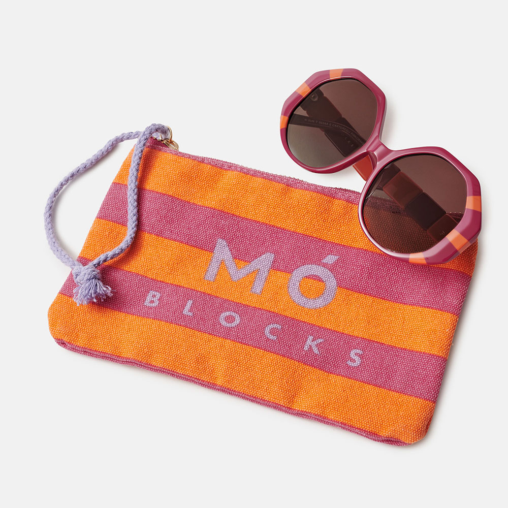 BOLSA BLOCKS ROSA/NARANJA, , large image number 2