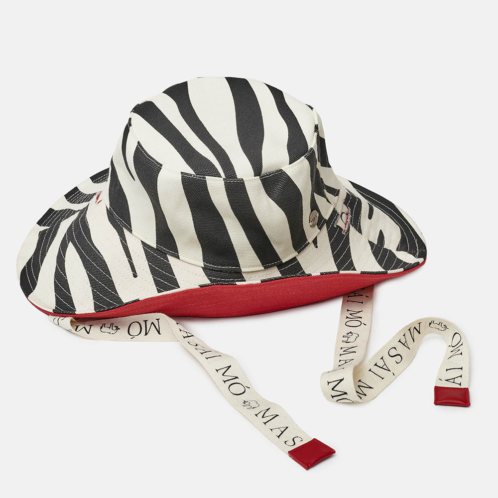 GORRO REVERSIBLE MASAI ROJO/CEBRA, , large image number 0