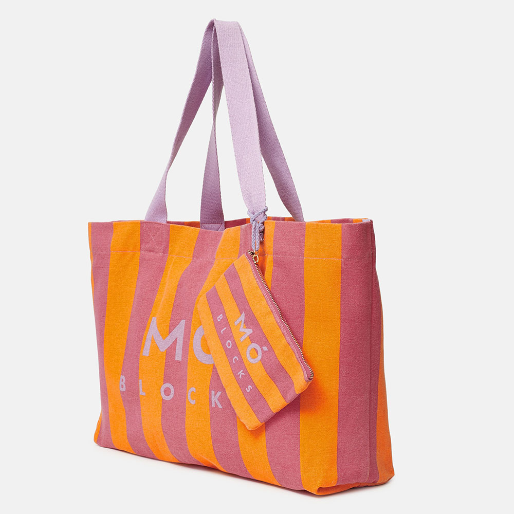 BOLSA BLOCKS ROSA/NARANJA, , large image number 1