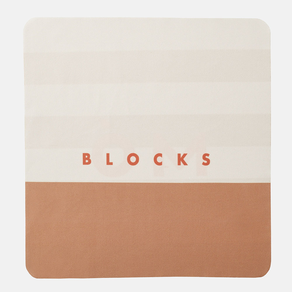 Pa&ntilde;o limpiador de lentes BLOCKS BEIGE/MARRON, , large image number 1