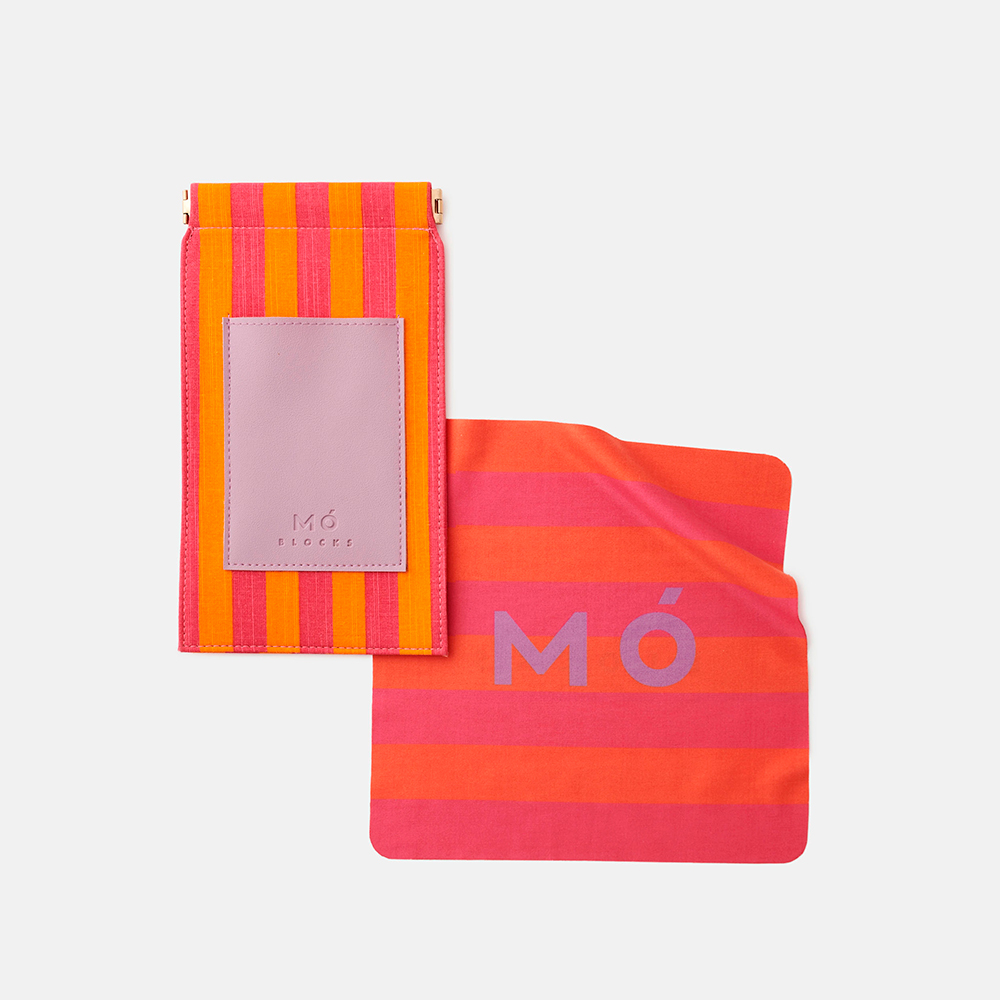 ESTUCHE BLOCKS ROSA/NARANJA, , large image number 0