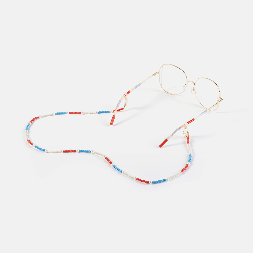 CORDON PERLAS ROJO/AZUL SALITRE , , large image number 1